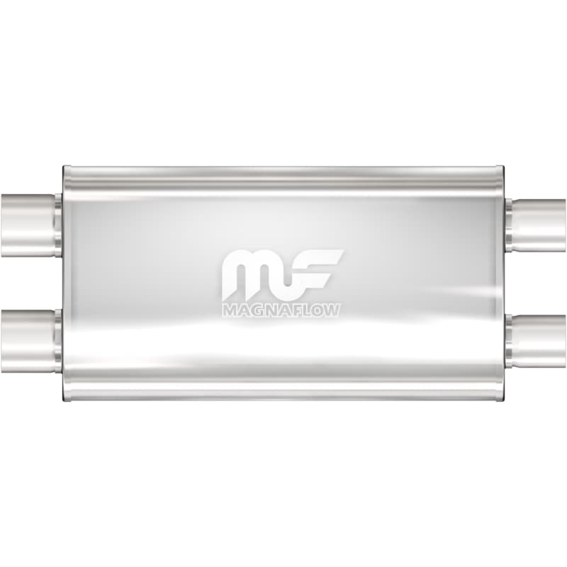 Magnaflow SS Muffler 5x11in Oval Straight-Through 2.5in Inlet/Outlet - Image 2