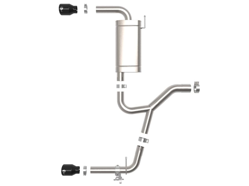 aFe Exhaust Axle-Back System 3in Stainless Steel with Dual 4in Tips - Image 3