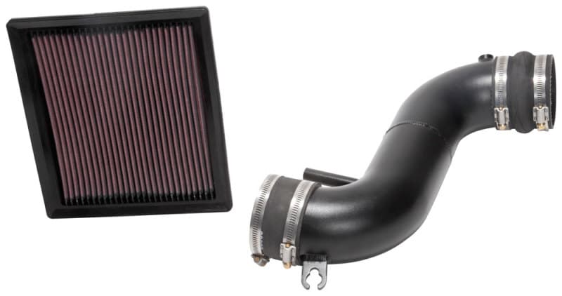 K&N Engineering Typhoon Air Intake System for Chevy C6 Mandrel-Bent Aluminum - Image 2