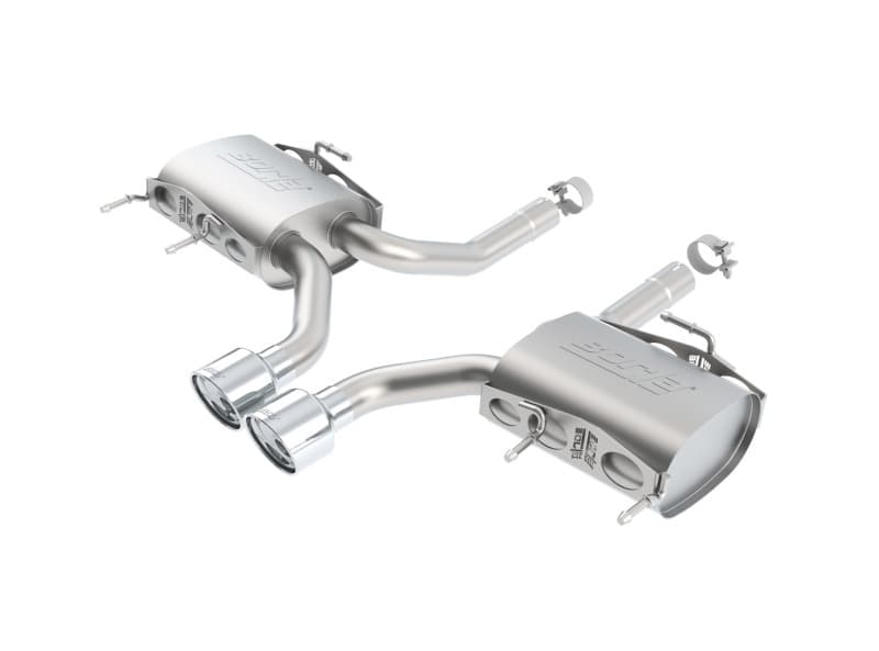 Borla Axle-Back Exhaust System for Chevy C6 Polished T-304 Stainless Steel Tips