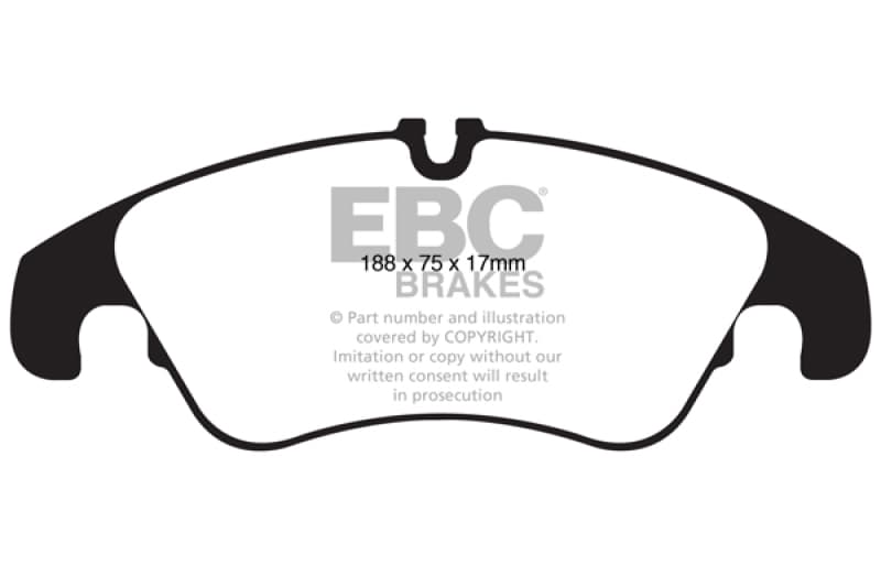 EBC Yellowstuff Brake Pad Set for Street and Track Driving High Performance