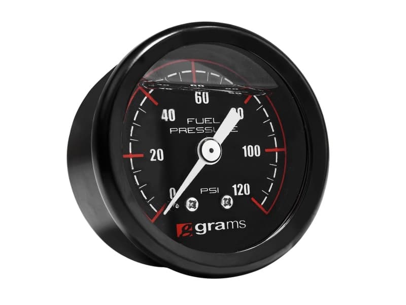 Grams Performance Fuel Pressure Gauge 0-120 PSI Glycerin Filled Stainless Steel