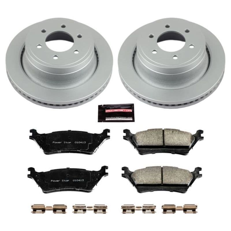 PowerStop Z17 Evolution Coated Rotor Brake Kit for Daily Vehicles with Low-Du...