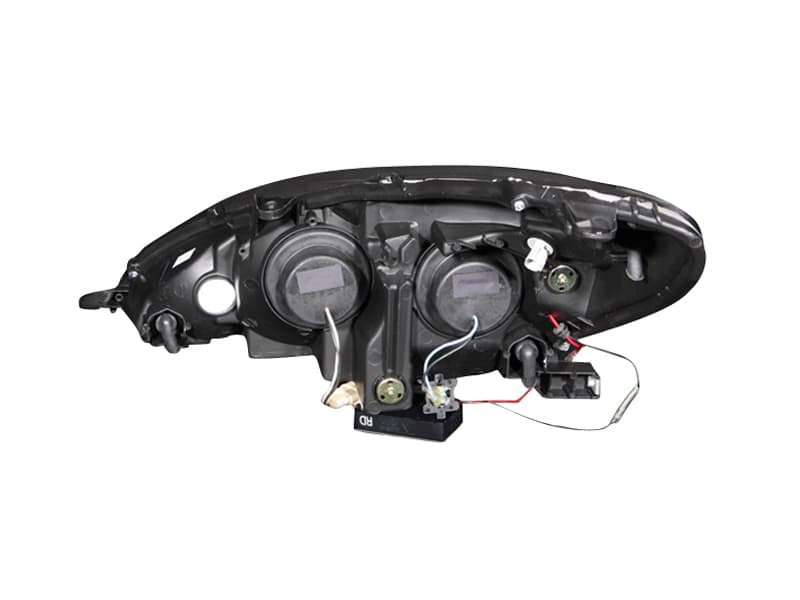 ANZO Projector Headlight Set for Non HID Models Pair Clear Lens Black Housing - Image 3
