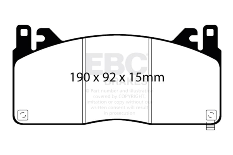 EBC Bluestuff NDX Brake Pad Set High Friction Sport & Race Material - Image 3