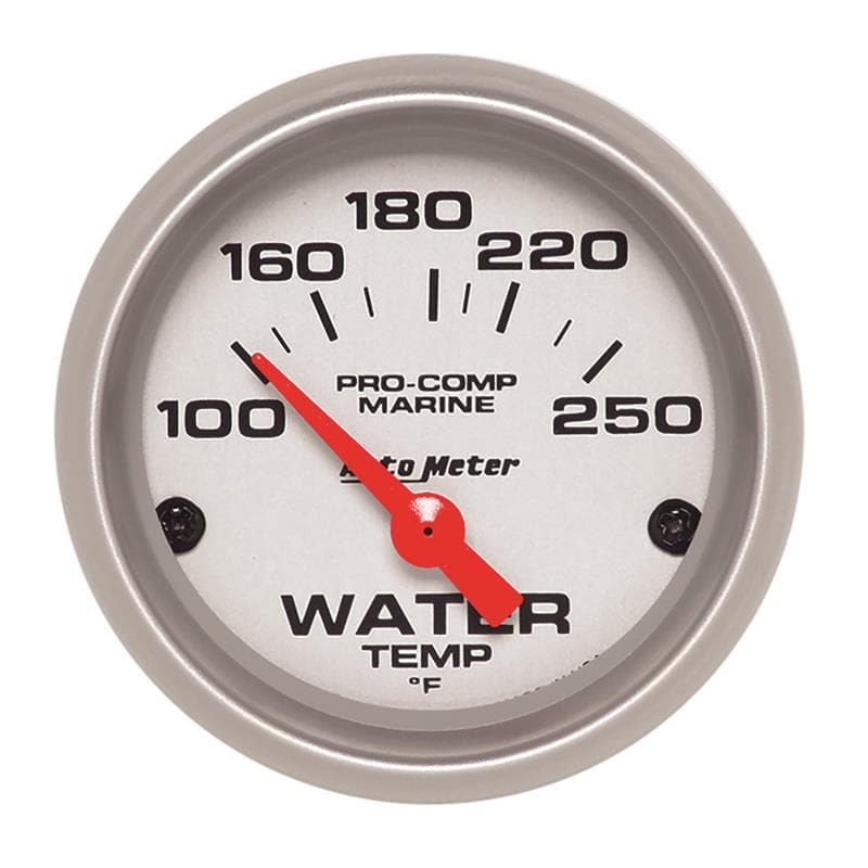AutoMeter Water Temperature Gauge for Marine Applications with 1/8" NPT Trans...