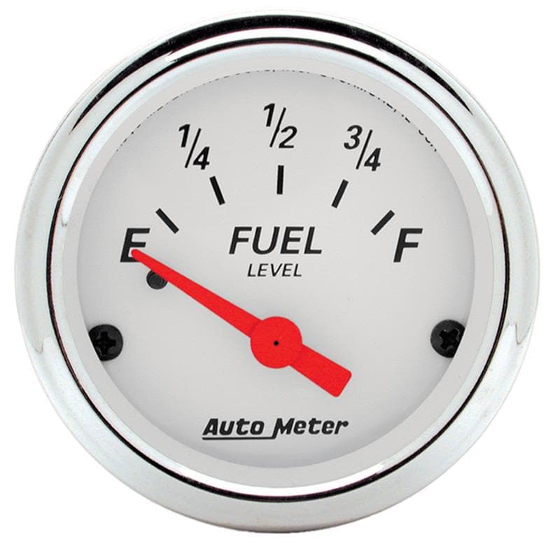 AutoMeter Fuel Gauge for Multiple Vehicles 5 Resistance Ranges Arctic White - Image 2