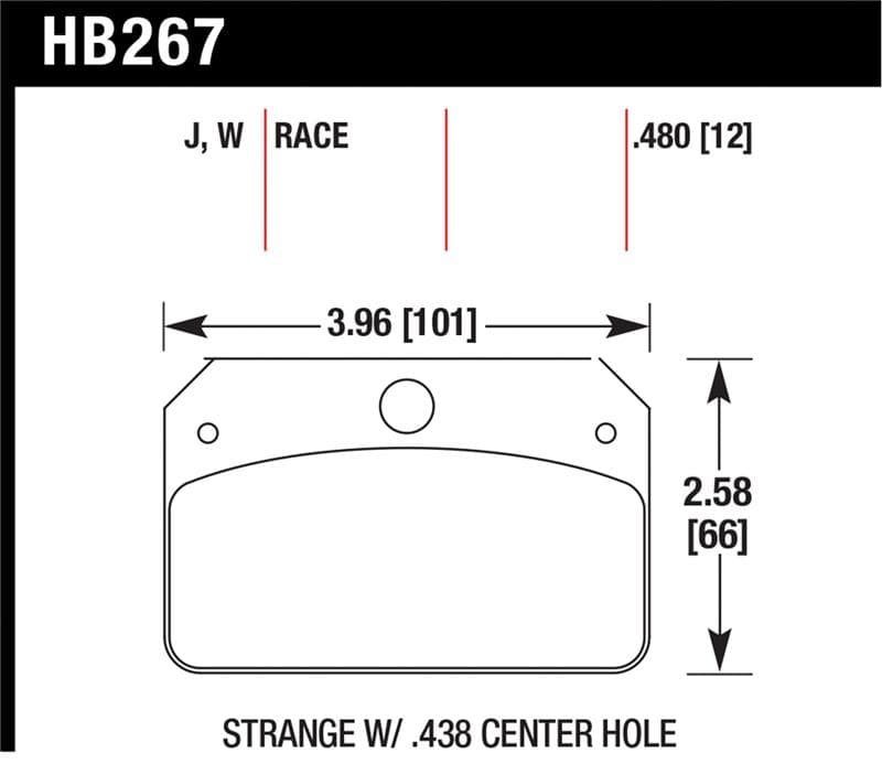 Hawk Performance DR-97 Brake Pad Set for Street Vehicles High Performance Com...