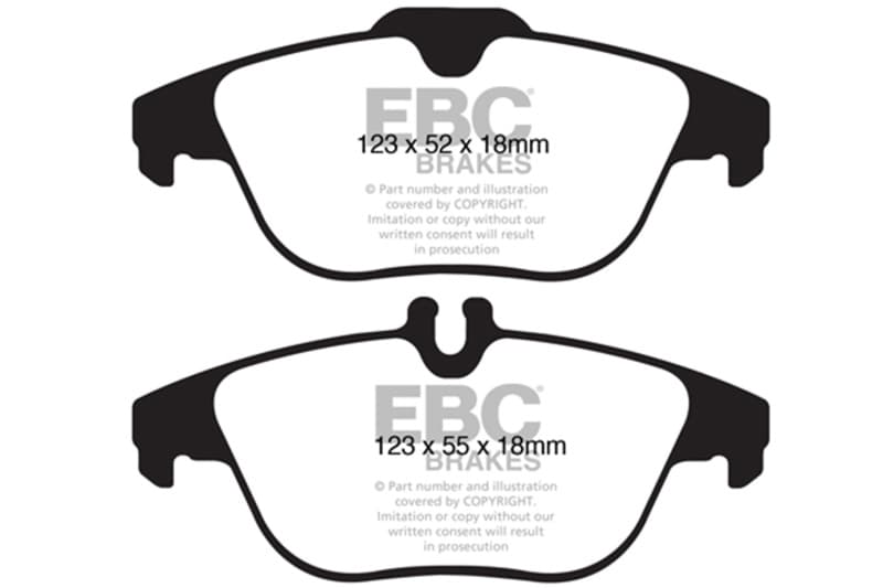 EBC Yellowstuff Brake Pad Set for Street and Track Driving High Performance - Image 2