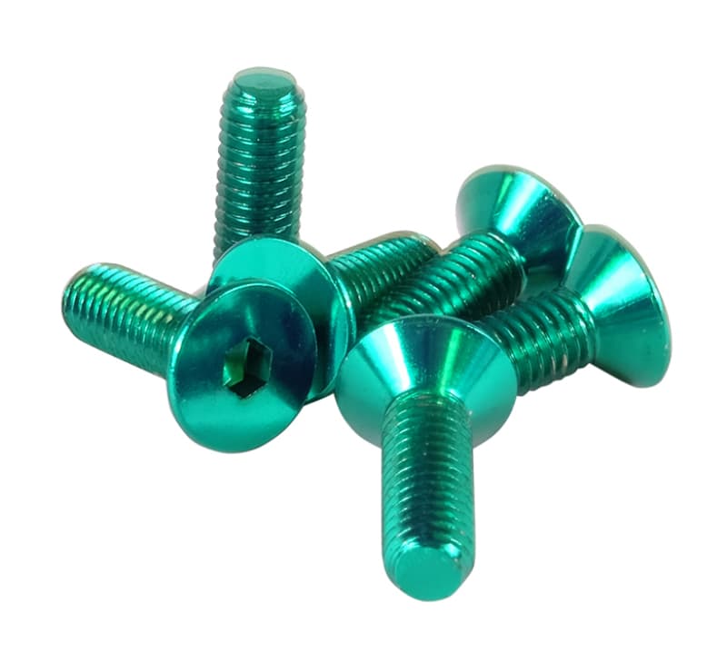 NRG Steering Wheel Screw Upgrade Kit for Chevy C6 Conical Green - Image 2