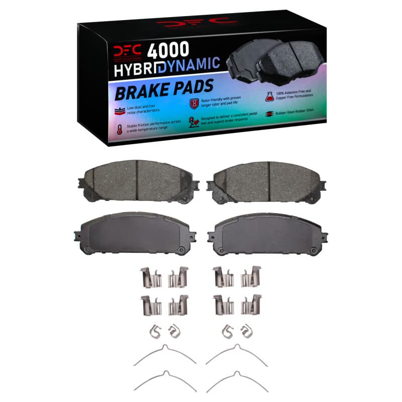 DFC 4000 HybriDynamic Brake Pads Consistent Pedal Feel Low Dust Low Noise