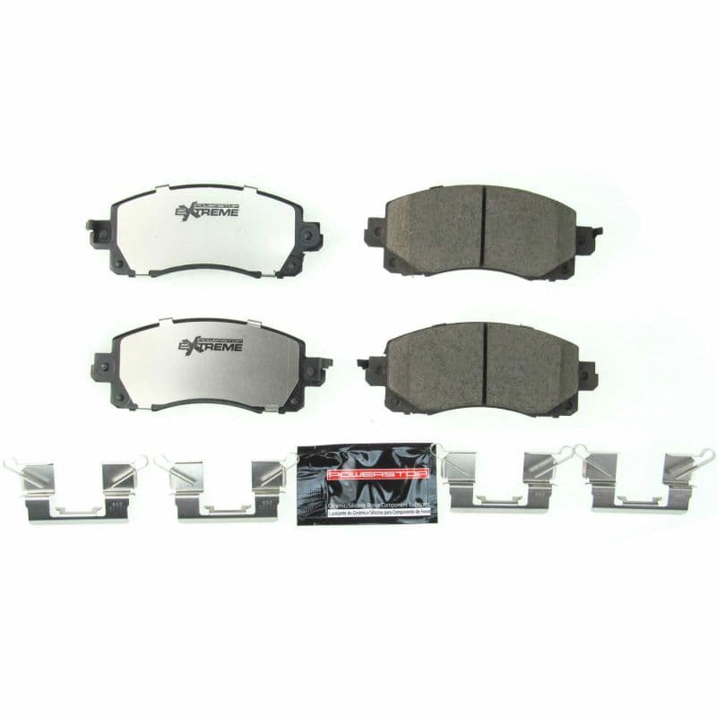 PowerStop Z26 Ceramic Brake Pads for Muscle Cars Low-Dust Carbon-Fiber Compound
