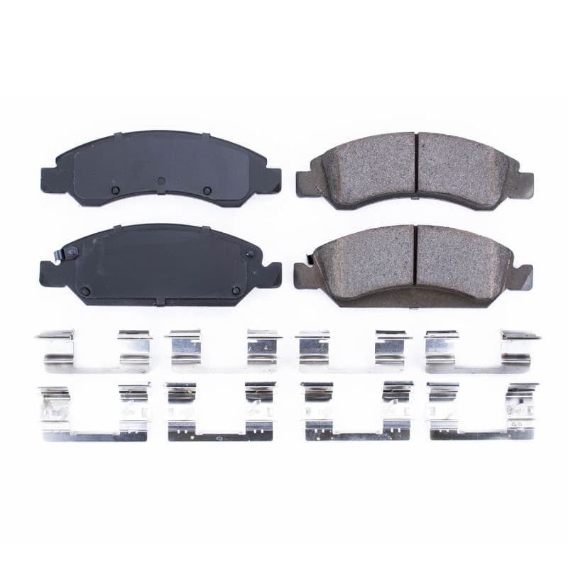 PowerStop Z17 Evolution Plus Ceramic Brake Pads with Stainless Steel Hardware
