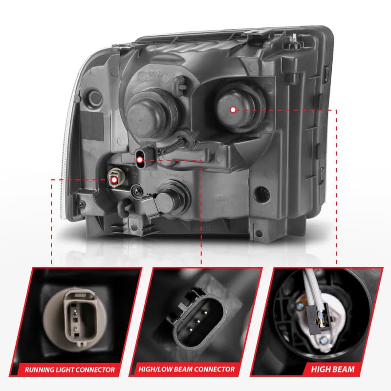 ANZO LED Projector Headlights for Chevy C6 High Output Replacement - Image 5