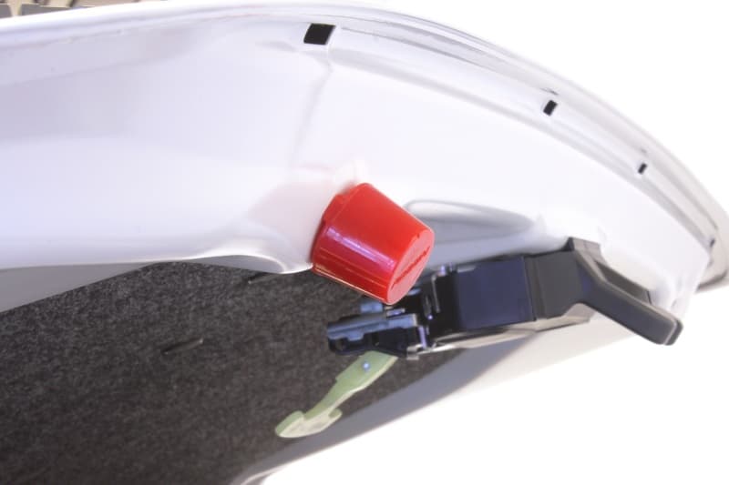 Perrin Performance Adjustable Trunk Bumper Set for Subaru WRX/STI (2pcs) Red - Image 3