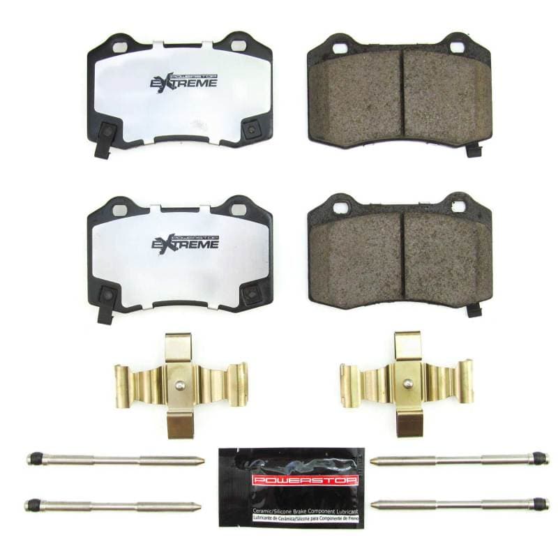 PowerStop Z26 Ceramic Brake Pads for Muscle Cars Low-Dust Carbon-Fiber Compound