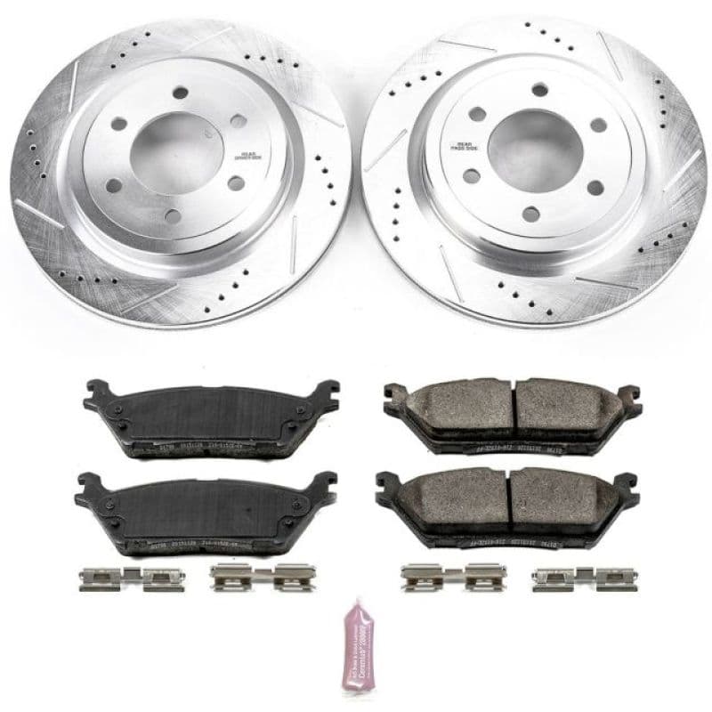 PowerStop Z23 Evolution Sport Brake Kit for Daily Driver with Carbon-Fiber Ce...