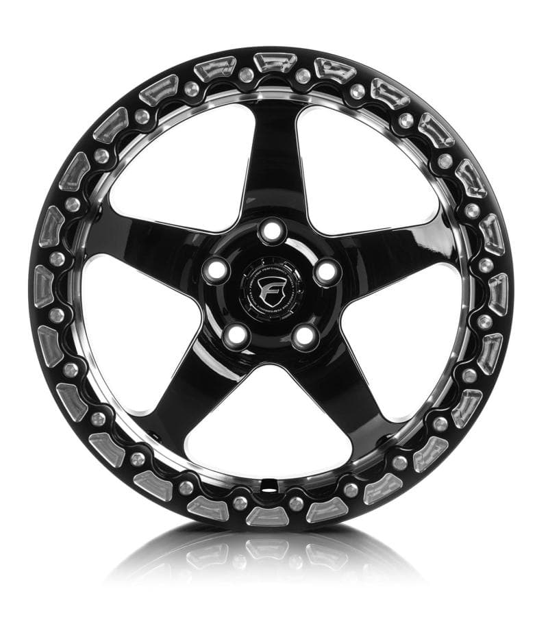 Forgestar D5 Beadlock 17x10 5x115 ET00 5.5in BS Gloss Black Wheel