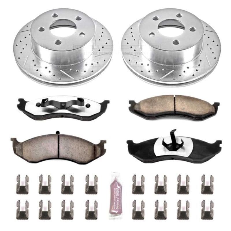 PowerStop Z36 Truck & Tow Brake Kit for Trucks 4x4 SUVs Ceramic Carbon-Fiber ...