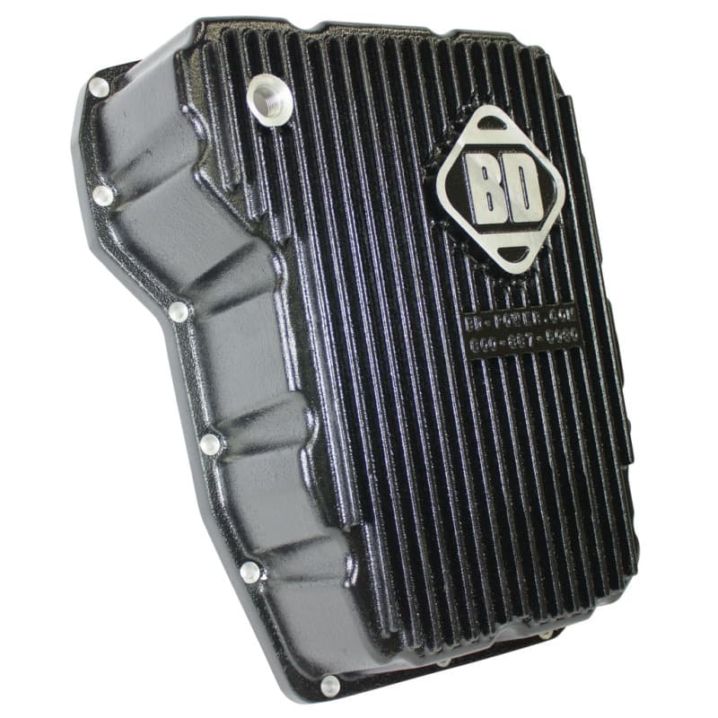 BD Diesel Deep Sump Transmission Pan Aluminum with Cooling Fins and Magnetic ...