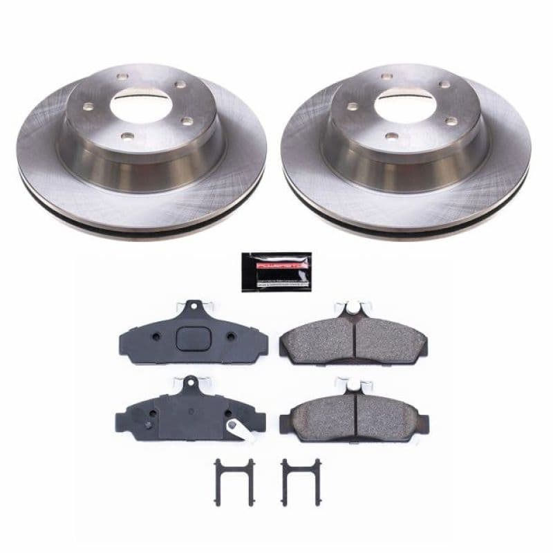 PowerStop Autospecialty Brake Kit for Daily Driver with Z17 Ceramic Pads & Ro...