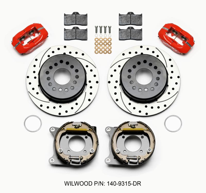 Wilwood Dynalite Rear Disc Brake Kit for Muscle Cars 4-Piston 12.19" Rotor