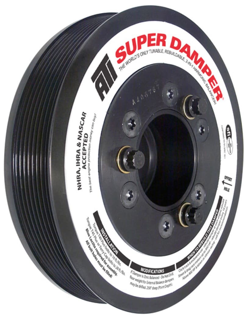 ATI Damper for Ford 7.3 Powerstroke 99-03 7.45in Steel 8 Groove Ext Bal 3 Ring