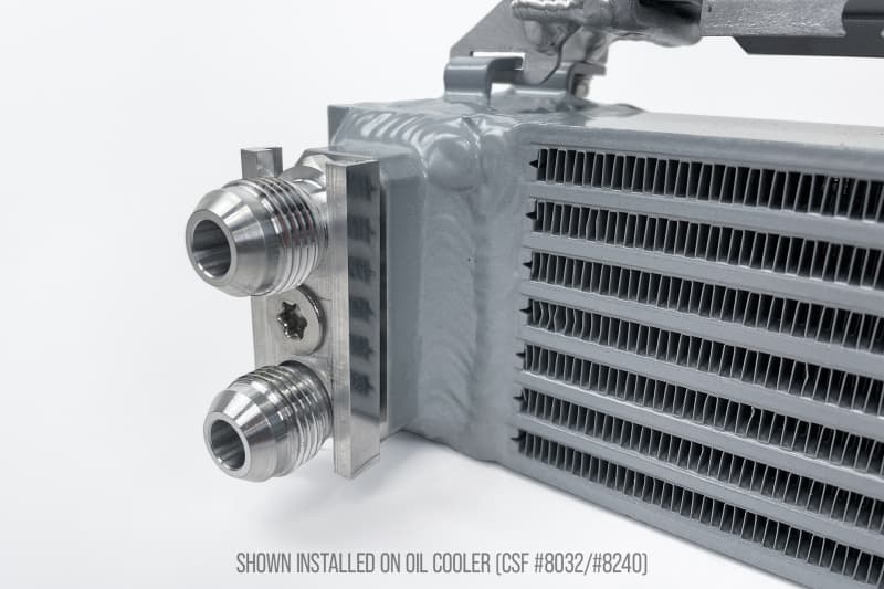 CSF Fitting Adapter Kit for -10 AN Oil Lines for CSF 8032 & 8240 Oil Coolers - Image 4