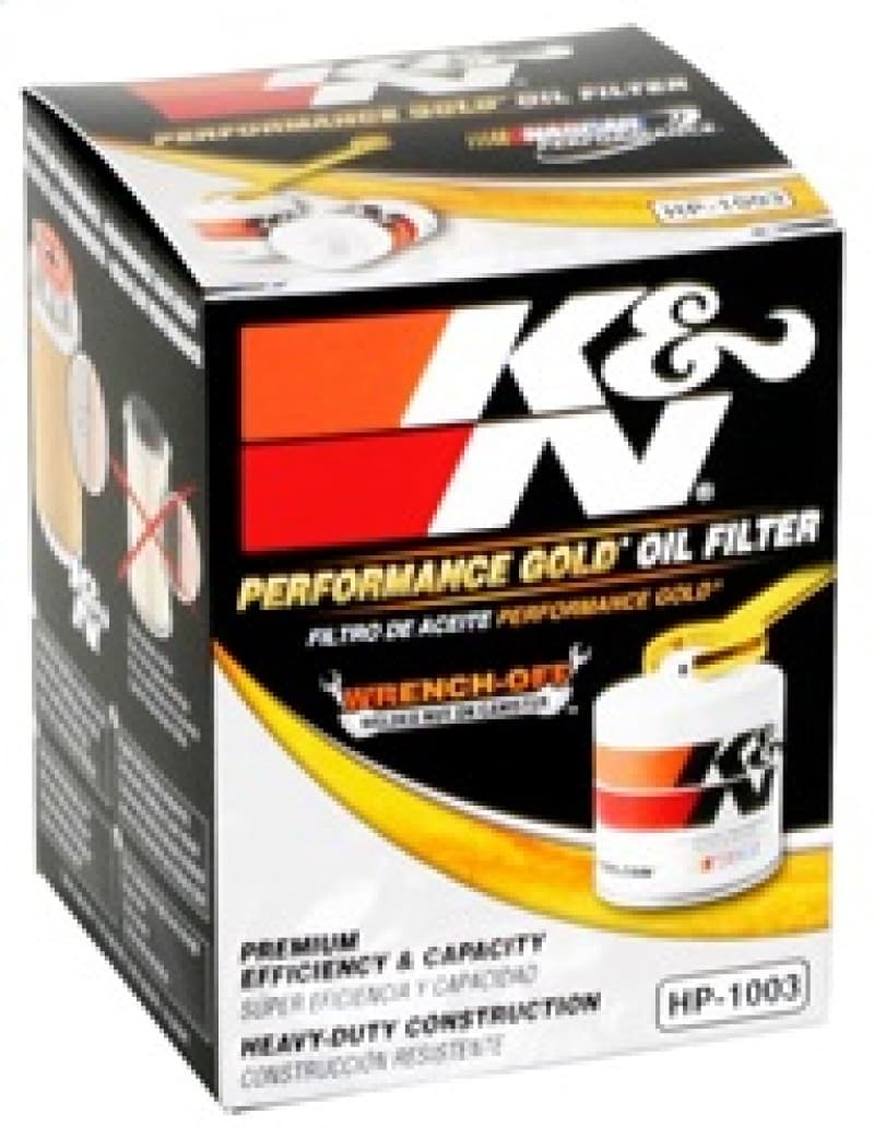 K&N Engineering Oil Filter HP-1003 with Welded Hex Nut for Quick Removal - Image 4