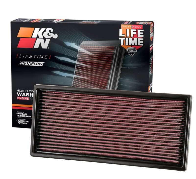 K&N Engineering Drop-In High-Flow Air Filter for Chevy C6 Reusable Washable - Image 4