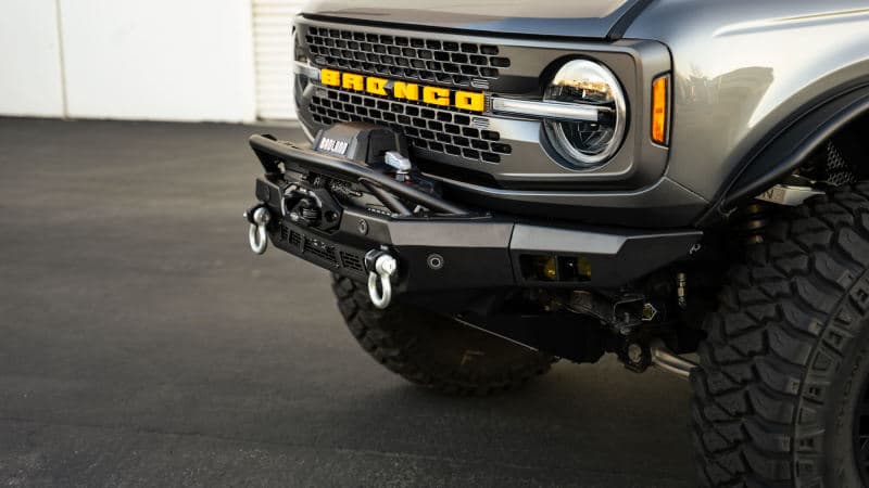 DV8 Offroad Spec Series Winch Front Bumper for Bronco with Steel Skid Plate - Image 4