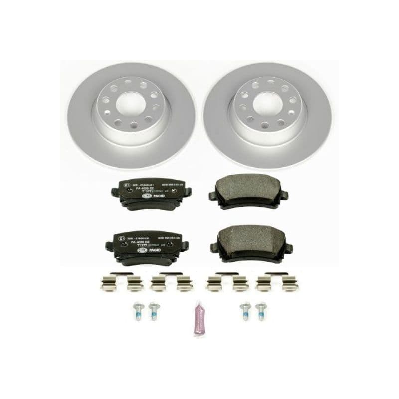 PowerStop Euro-Stop Brake Kit for European Vehicles with ECE-R9 Pads & Hardware