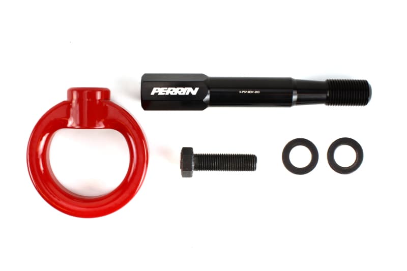 Perrin Performance Tow Hook Kit for Subaru WRX STI Crosstrek Impreza Front Red - Image 4