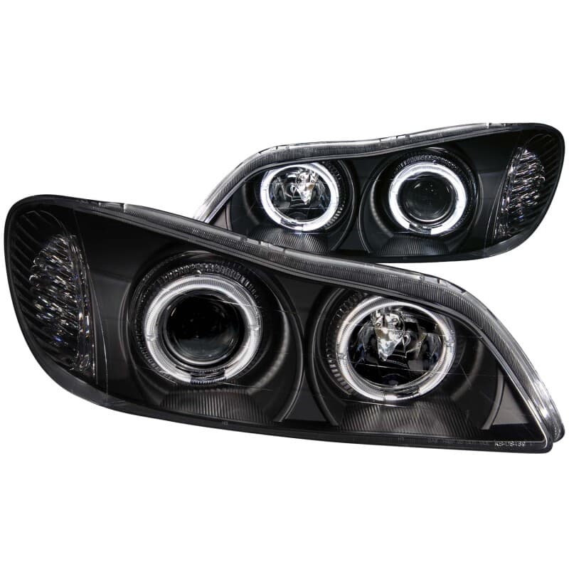 ANZO Projector Headlights for Non HID Models Pair Clear Lens Black Housing - Image 2