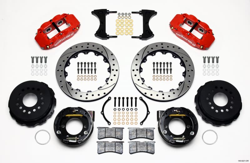 Wilwood Superlite 4-Piston Rear Brake Kit for Muscle Cars with Parking Brake