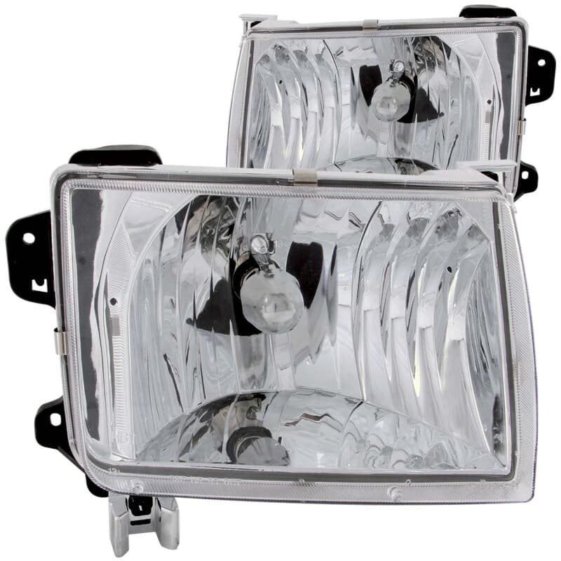 ANZO Crystal Headlights for Chevy C6 Clear Lens Chrome Housing Pair - Image 2