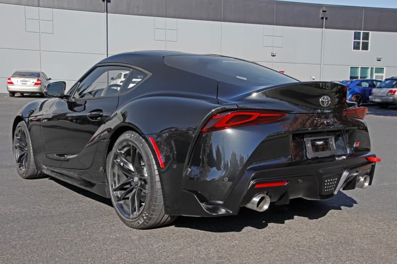 Perrin Performance Tow Hook Kit for 2020-2025 Toyota Supra Rear Red - Image 2