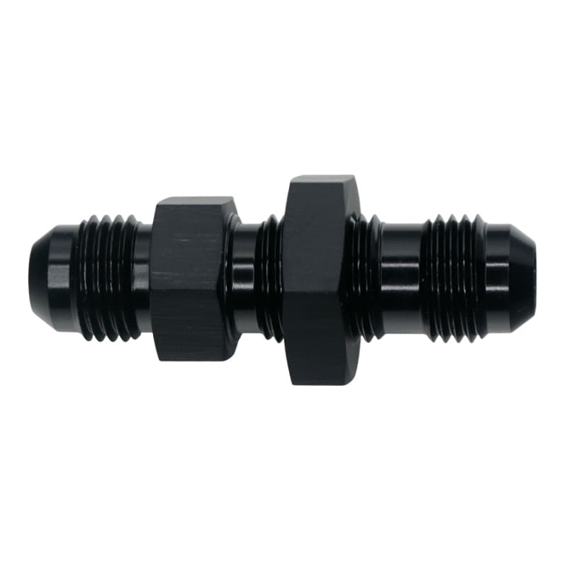 DeatschWerks 6AN Male Flare Bulkhead Adapter Matte Black