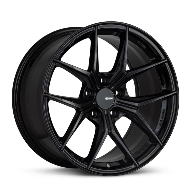 Enkei TSR-X 18x8 45mm Offset 5x112 72.6mm Bore Gloss Black Wheel