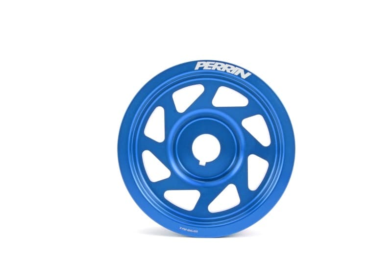Perrin Performance Lightened Crank Pulley for Subaru Impreza WRX/STI 93-21 Blue