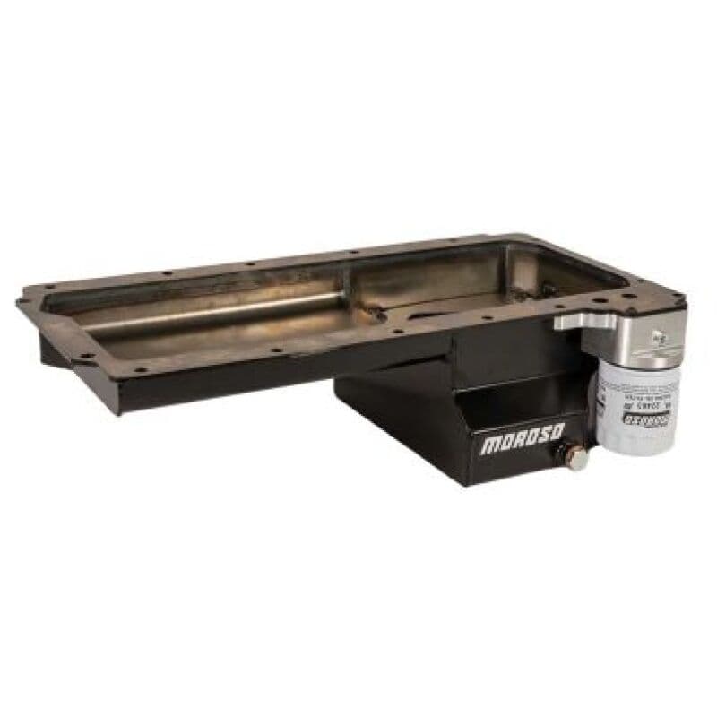 Moroso Oil Pan for GM LS Swap/Early F-Body 6in Steel Rear Sump Wet Sump