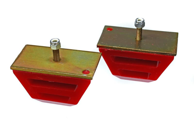 Energy Suspension Bump Stops for Control Arms Red Hyper-Flex Polyurethane - Image 3