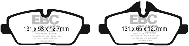 EBC Ultimax2 Brake Pad Set for Urban/Daily Driver OEM Replacement - Image 2