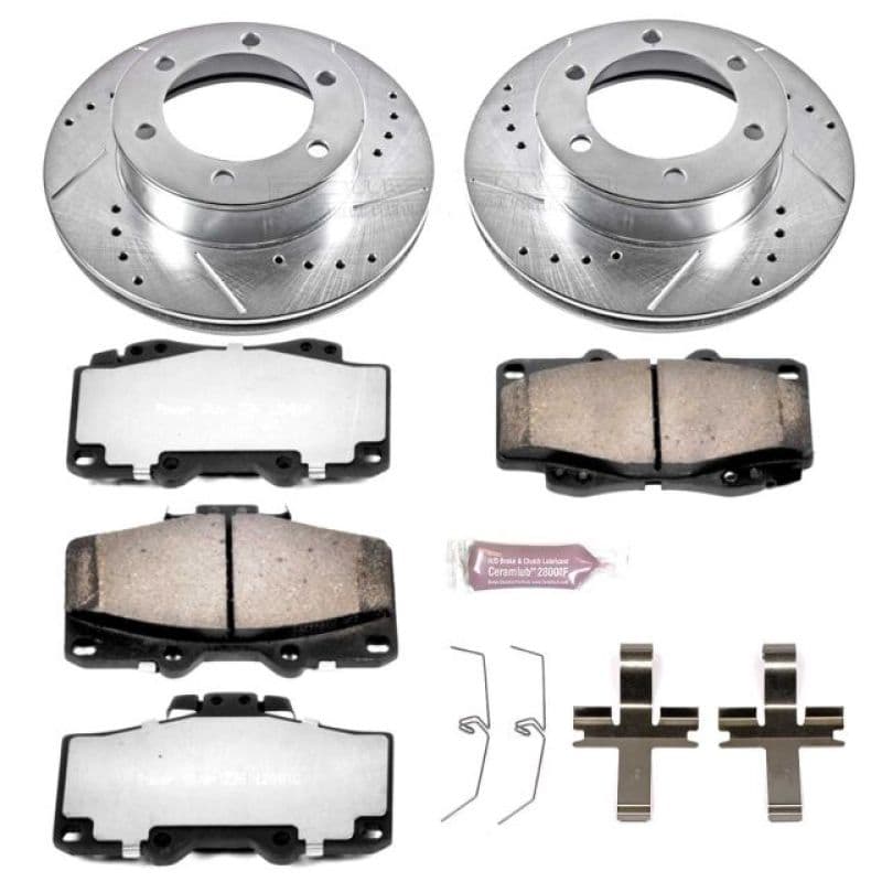 PowerStop Z36 Truck & Tow Brake Kit for Trucks 4x4 SUVs Ceramic Carbon-Fiber ...