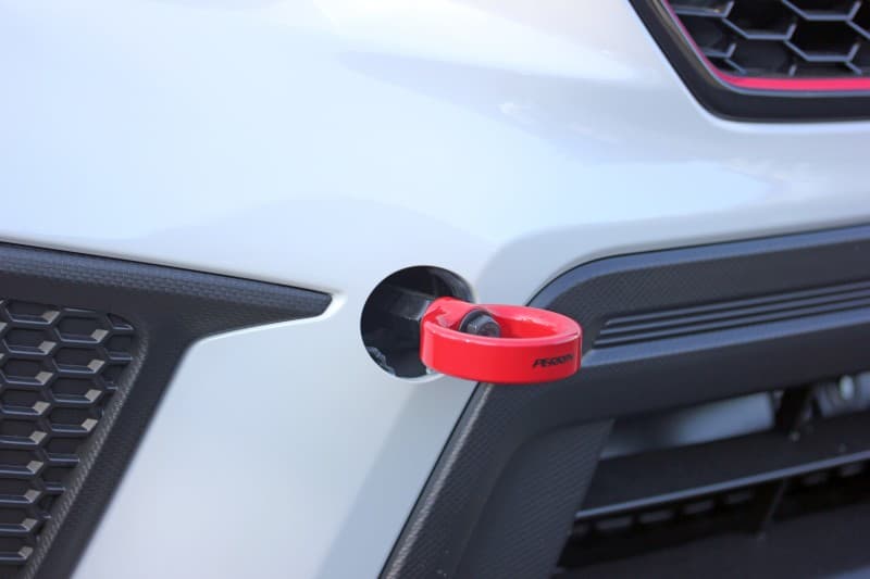 Perrin Performance Tow Hook Kit for Subaru WRX/STI, BRZ, Toyota 86 Front Red - Image 3