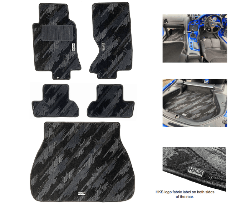 HKS Floor Mats for FD3S Oct LHD Full Set
