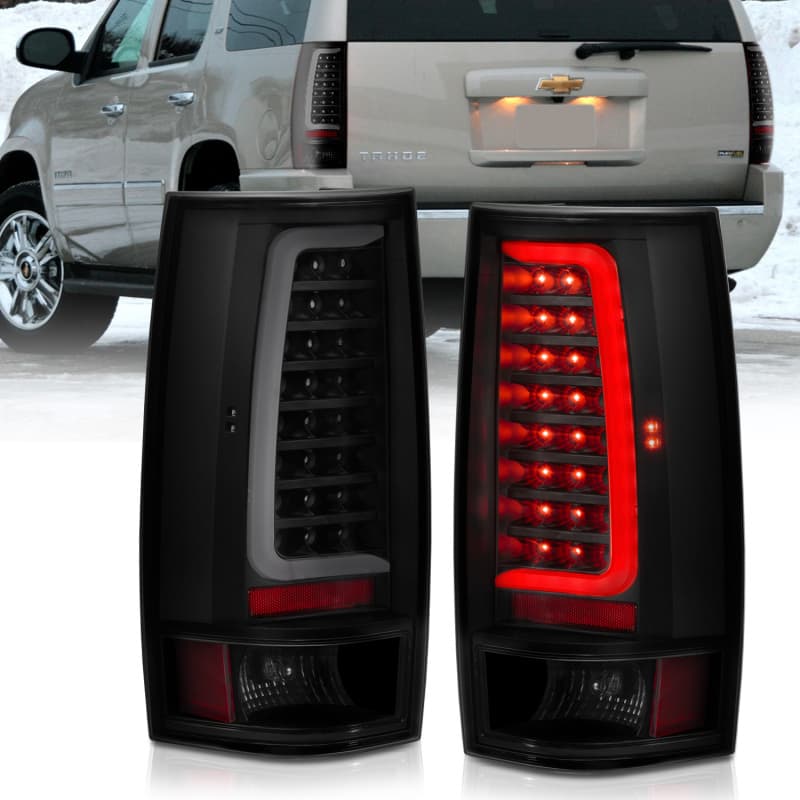 ANZO LED Taillight Assembly for Chevy C6 Pair Smoke Lens Plank Style - Image 2