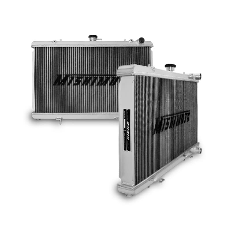 Mishimoto Aluminum Radiator for Nissan 240SX Dual Core Lightweight Polished - Image 2