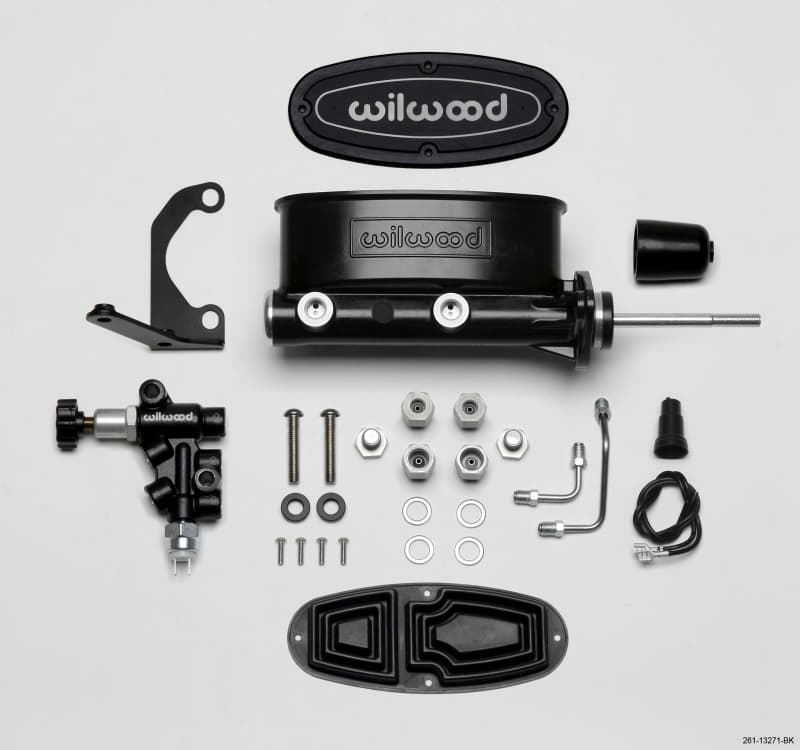 Wilwood Aluminum Tandem Chamber Master Cylinder Kit for Ford Mustang OEM Mount