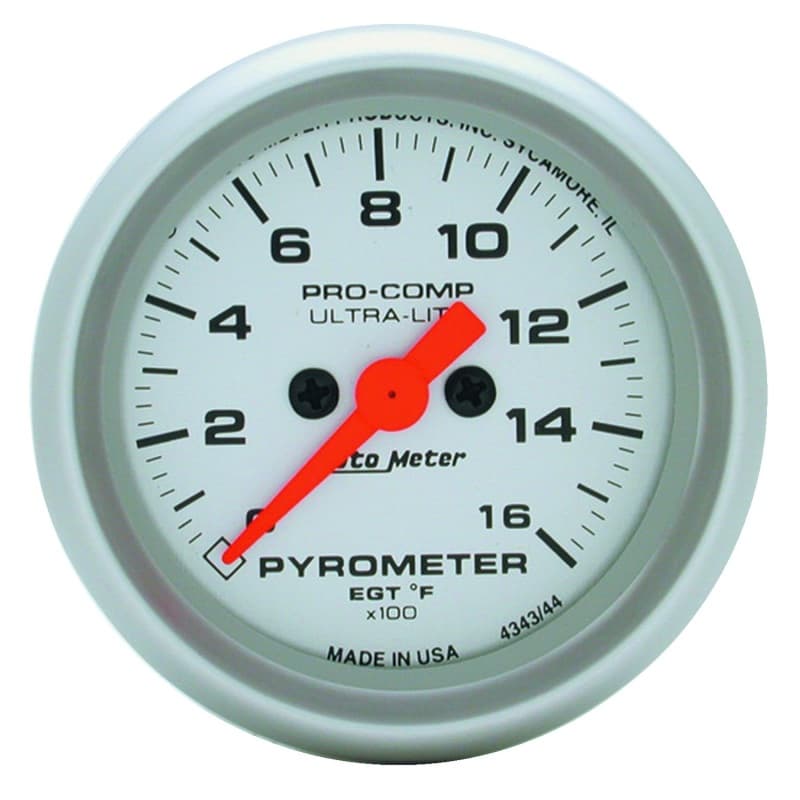 AutoMeter Ultra-Lite Exhaust Gas Temp Gauge with Type K Thermocouple - Image 2